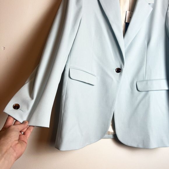 Samsoe Samsoe Haven Blazer Iced Blue NWT Women’s L - Picture 7 of 16